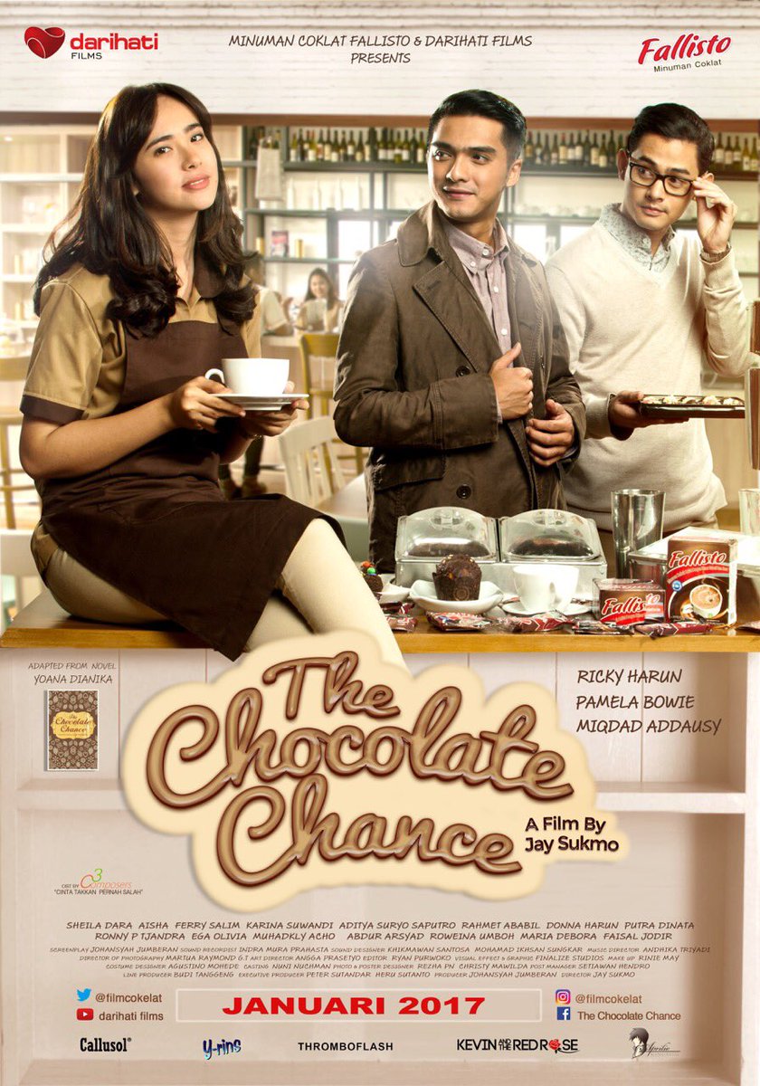 @Kevin_RedRose akan mengisi soundtrack dari "The Chocolate Chance" nih tweeps. Tunggu tayangnya ya 😉