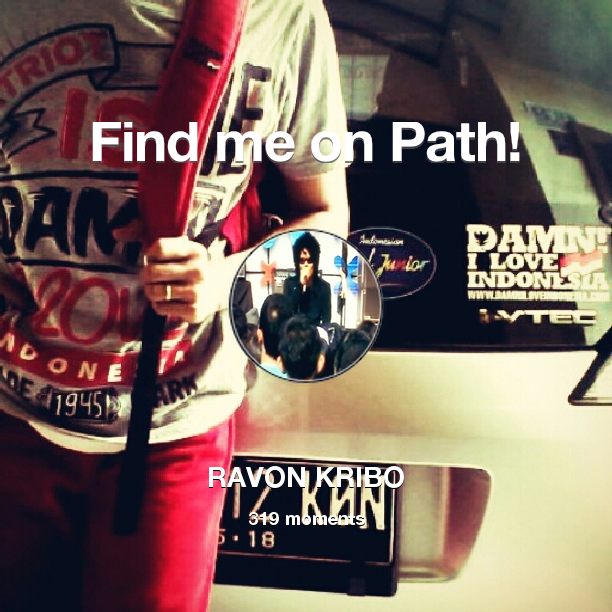 RavonKribo's tweet photo. Find me on #Path now! Go to https://t.co/bLIg834Qdq https://t.co/raHLVseqy7