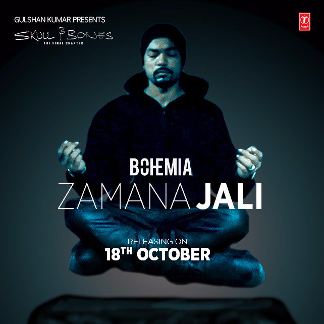 #Bohemians just 5 more days to go for <a href="/iambohemia/">BOHEMIA</a>'s brand new song #ZamanaJali from the album #SkullAndBones. Video out on 18th October.