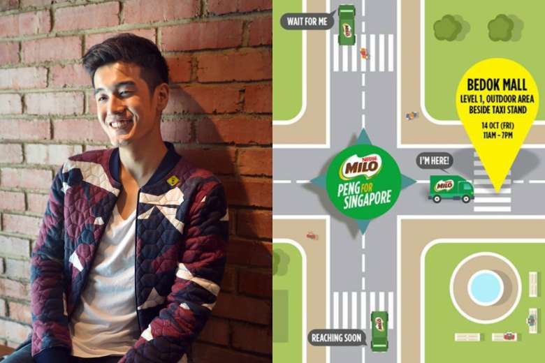 Milo van at Bedok Mall on Friday and Bugis+ on Saturday where <a href="/NathanHartono/">Nathan Hartono</a> will greet fans str.sg/4x9G