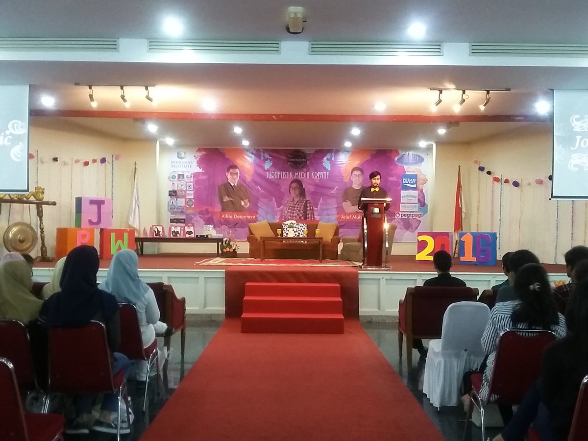 Yuukkk ke Auditorium unit 3 Perbanas Institute.  PJW 2016 udh dimulaaii guys