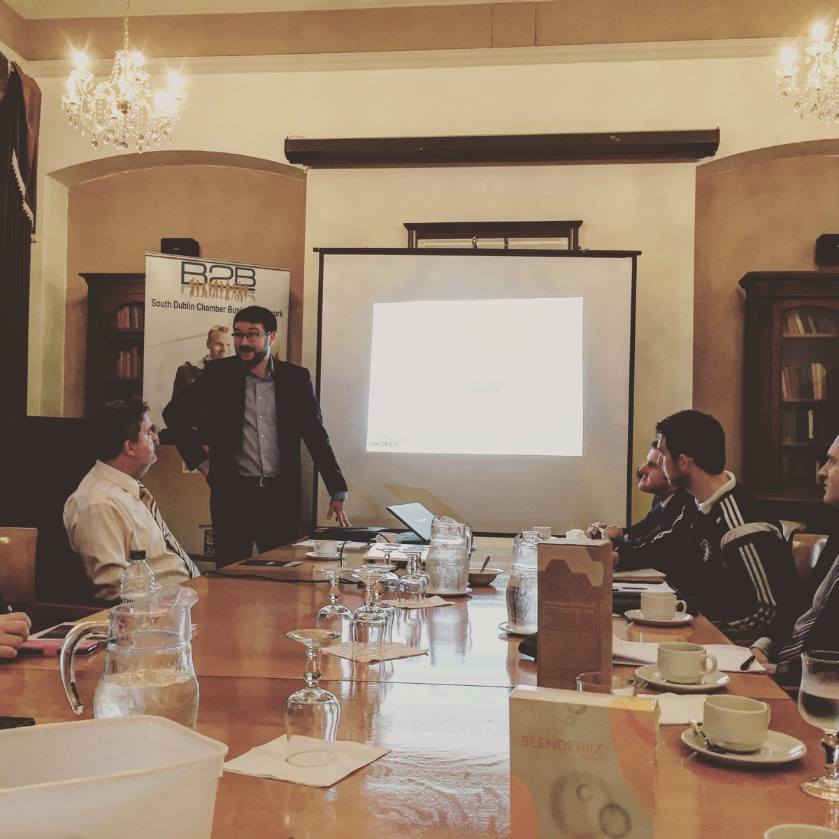 lucanb2b's tweet photo. Mike Grogan from Advent Financial presenting at this morning's Lucan B2B meeting at the hotel
#networking #businessnetworking #lucanb2b https://t.co/UVCZUGJudD