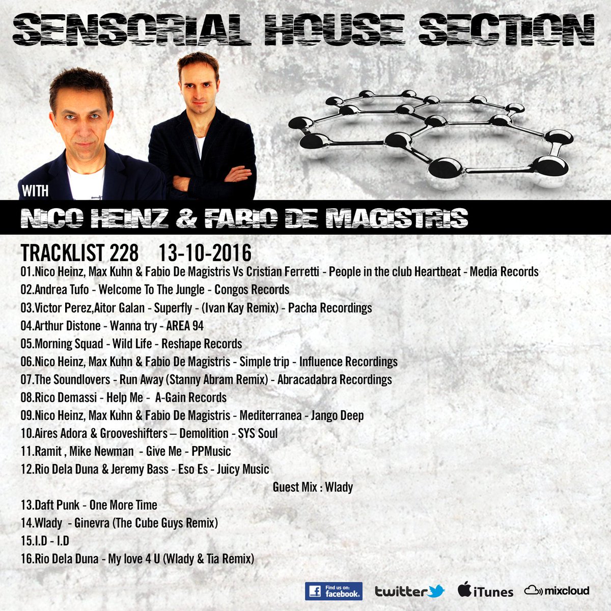 NicoHeinzDj's tweet photo. Sensorial House 228 @StannyAbram @jangoofficial @AiresAdora @Grooveshifters @djmikenewman @RIODELADUNA @jeremybassmusic @wladyofficial #edm https://t.co/dQuWPlKYj8