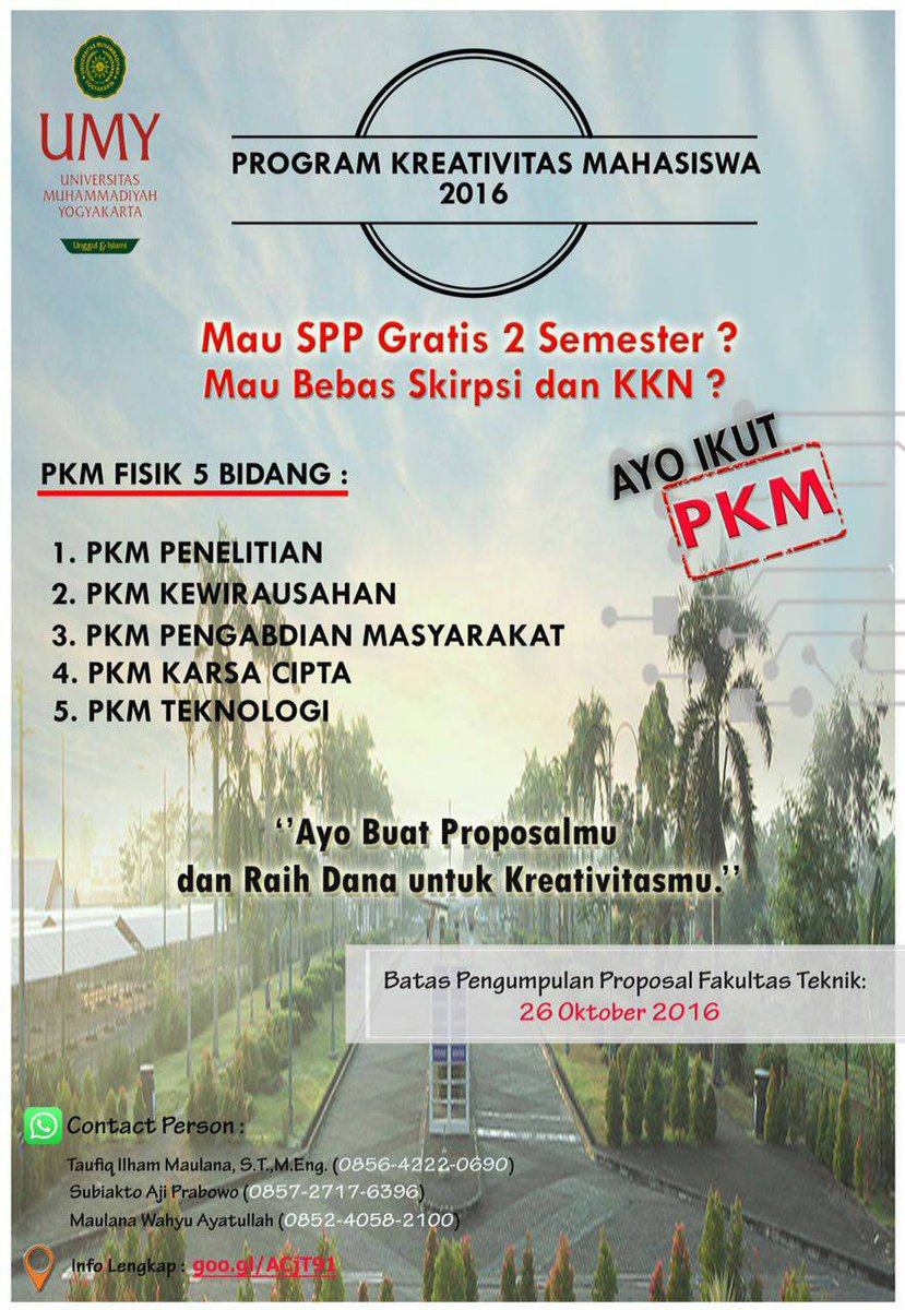 Yukk mulai persiapkan ide kreativitasmu..