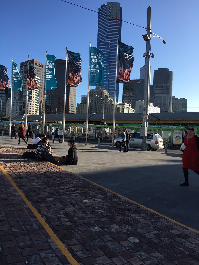 ATS3113Ryan's tweet photo. #arttrams spotting in @FedSquare - still no sign of any... #melbfest https://t.co/agbHPNTdA9