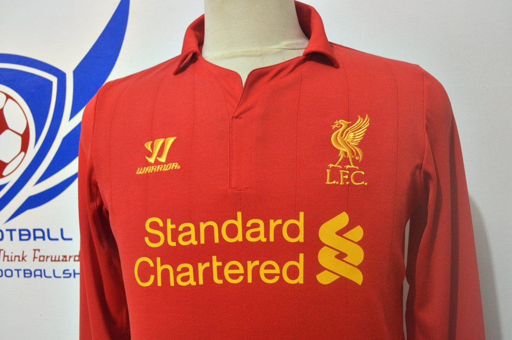 FWDfootballshop's tweet photo. #FFS13
Liverpool Home 12/13 - LS
XL BOY (62x49)

Used
Noda kuning di bawah/dalam kerah https://t.co/FnBkMrxu4u
