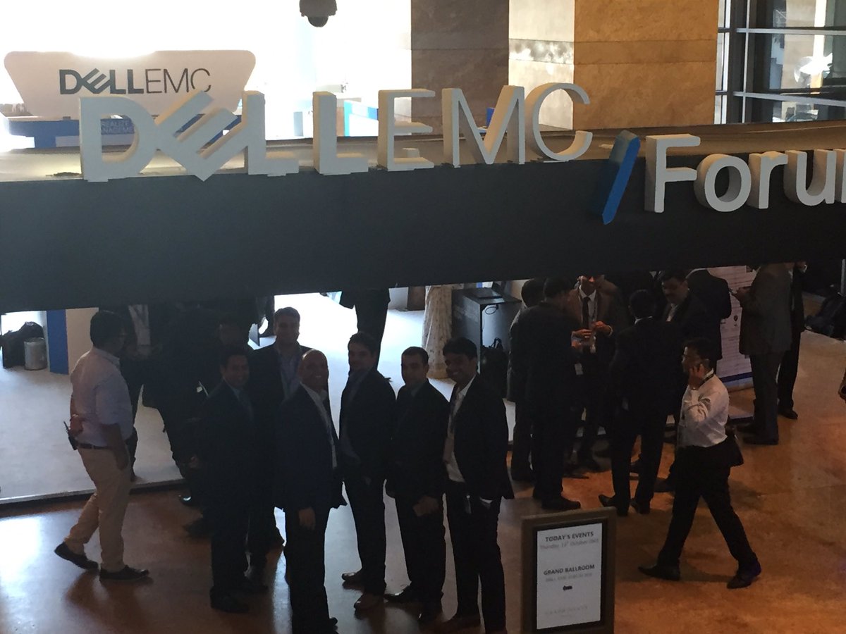 kmb3390's tweet photo. It's on, and it is HUGE! #DellEMCForum in Mumbai is underway, with 500+ CIOs attending the opening day. #YOAF #GoBigWinBig #DellEMC https://t.co/zyQjnntvbx