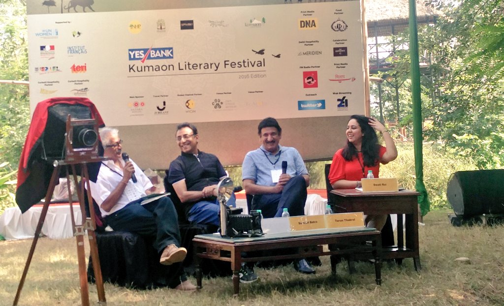 hungrytide's tweet photo. Philosophical belief in documenting memories says @SumantBatra on the notion of collecting @YESBANK @KumaonLitFest #KLF2016 https://t.co/ogeJU4jQj1