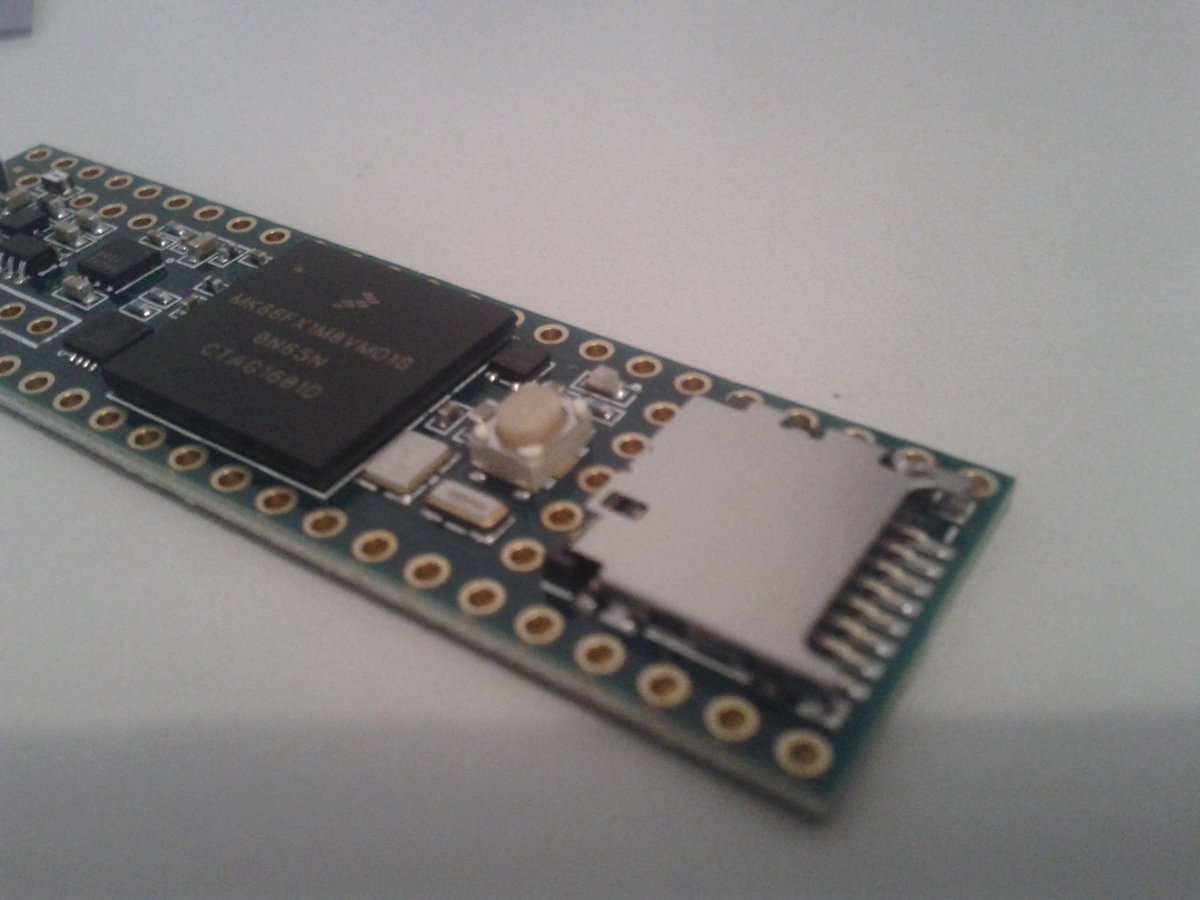 nanikjava's tweet photo. Got my Teensy 3.6 Kickstarter reward. Excited to play with Cortex-M4 #opensourcehardware #teensy #arduinocompatible https://t.co/CpVmbWnluS