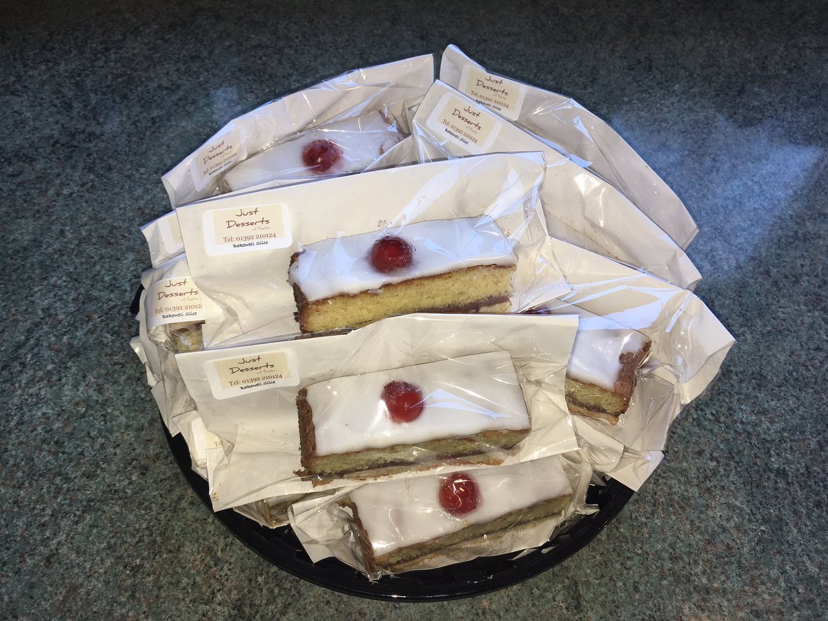 JustDessertsExe's tweet photo. 16 slices of Apple and Blackberry and 16 slices of Bakewell ready for delivery. Enjoy https://t.co/dTbgS0EDvR