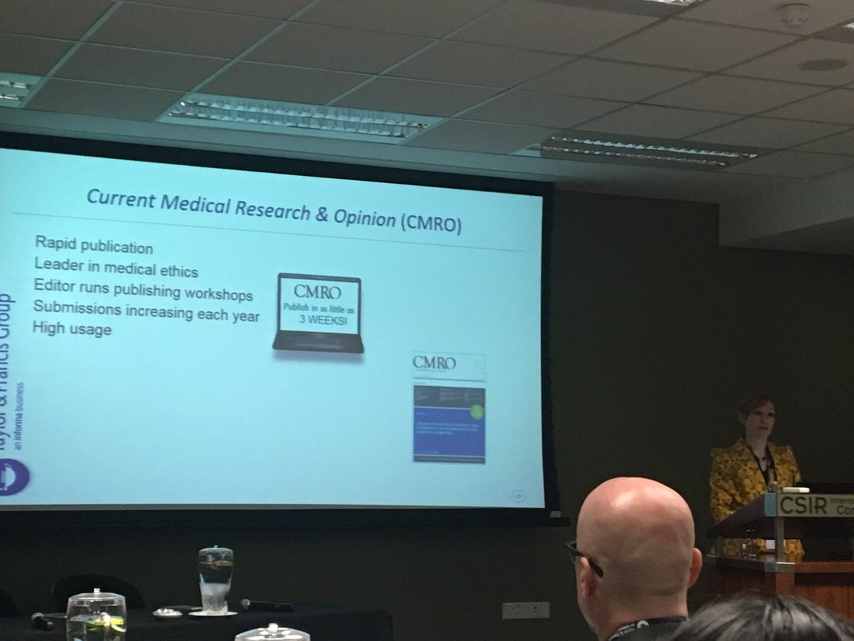 NSchellack's tweet image. Great talk by Janet Remington on development in journal publishing focus on #open access #fastturnaroundtime @TandF_Africa @tandfnewsroom