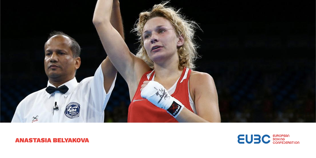 EUBCBOXING's tweet photo. The Russian boxer Anastasia Belyakova is one of the women that competed at #Rio201, winning the bronze medal. #WomenBoxing https://t.co/uwol2Q3Dpe