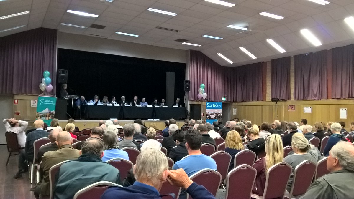 The candidates are currently speaking about the multicultural situation within the community. #SunburyVotes