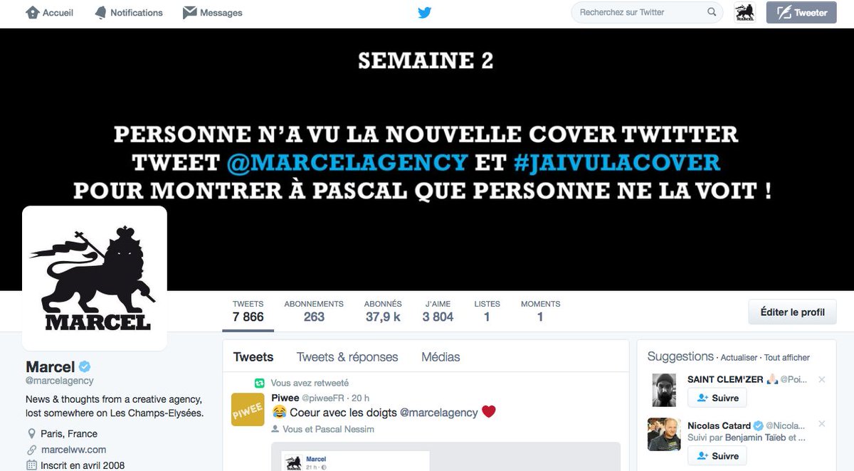 Merci de remonter le moral à <a href="/pascalnessim/">Pascal Nessim</a> qui vient de voir que personne ne peut commenter une cover sur Twitter en tweetant #JaiVuLaCover