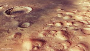 esascience's tweet image. #Mars Express image of the month: Buried glaciers on Mars ow.ly/DHSx3058utQ