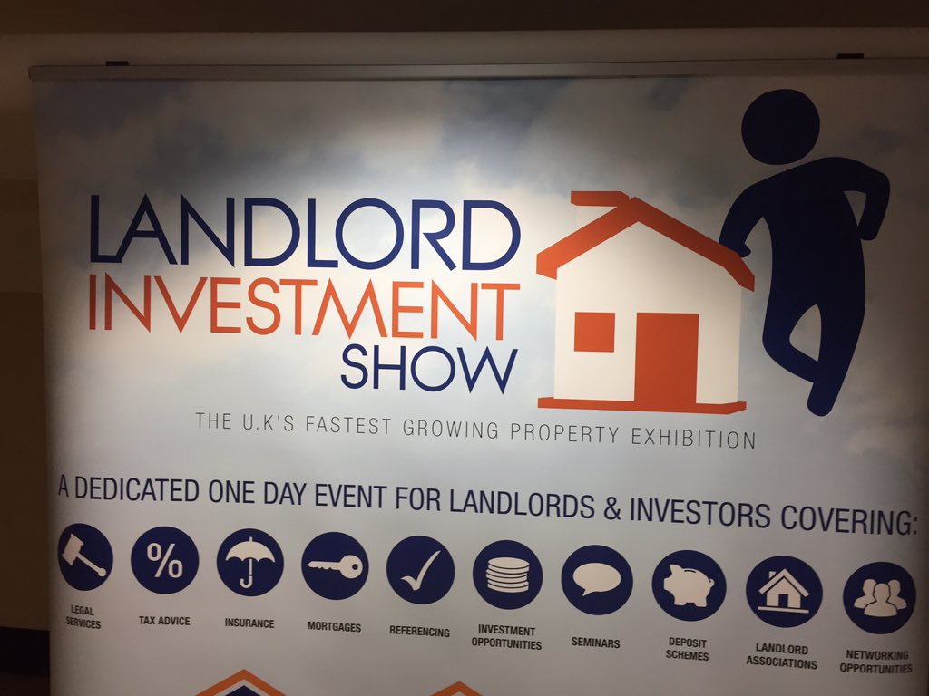 UpToLet's tweet image. We are at the Landlord Investment Show in Manchester today.