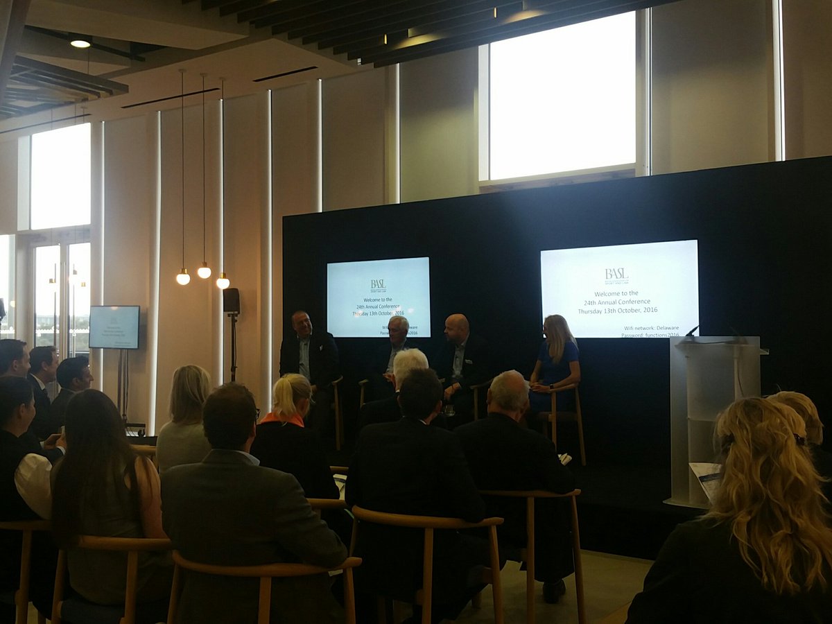 spcott's tweet photo. Nick Bittel, CEO of London Marathon, @DavidWalshST @paulajradcliffe &amp; Jon Taylor discussing anti-doping programs #BASLConf16 #sportslaw https://t.co/KRTpGPUEnq