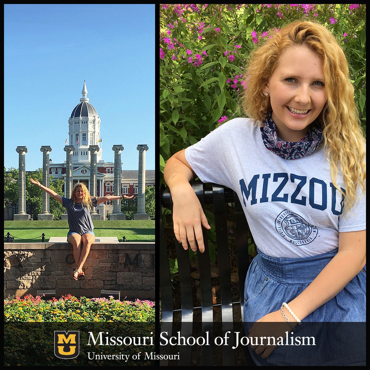 mujschool's tweet photo. From @JCRedBlack in high school to @NatGeo? Freshman @EricaOverfelt happy to pursue agricultural journalism @Mizzou. https://t.co/Y3fyot4oNT https://t.co/ODivFXCk2f