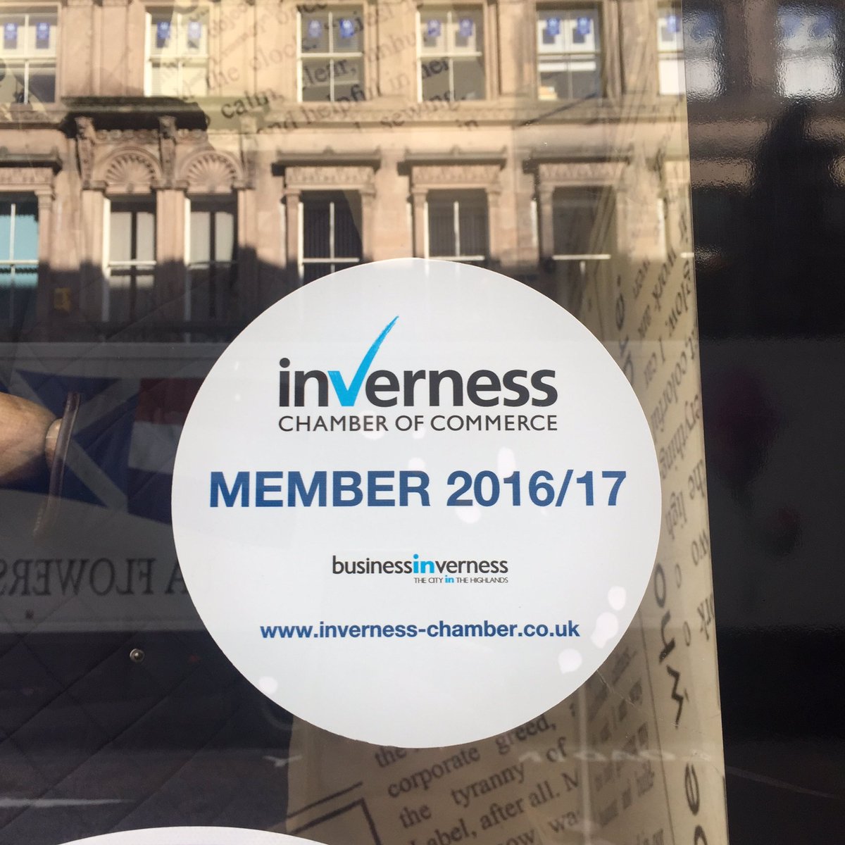 MembershipInvCC's tweet photo. Great to see this displayed in the window of @Slaters1973 Inverness! https://t.co/4YbS89toae
