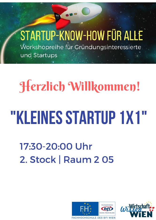 WienWw's tweet image. Heute Start unsere Workshopreihe &quot;#startup -Know-how für alle&quot; mit  &quot;Kleines Startup 1x1&quot; mit @mhgiesswein an @FHdesBFIWien #startupknowhow