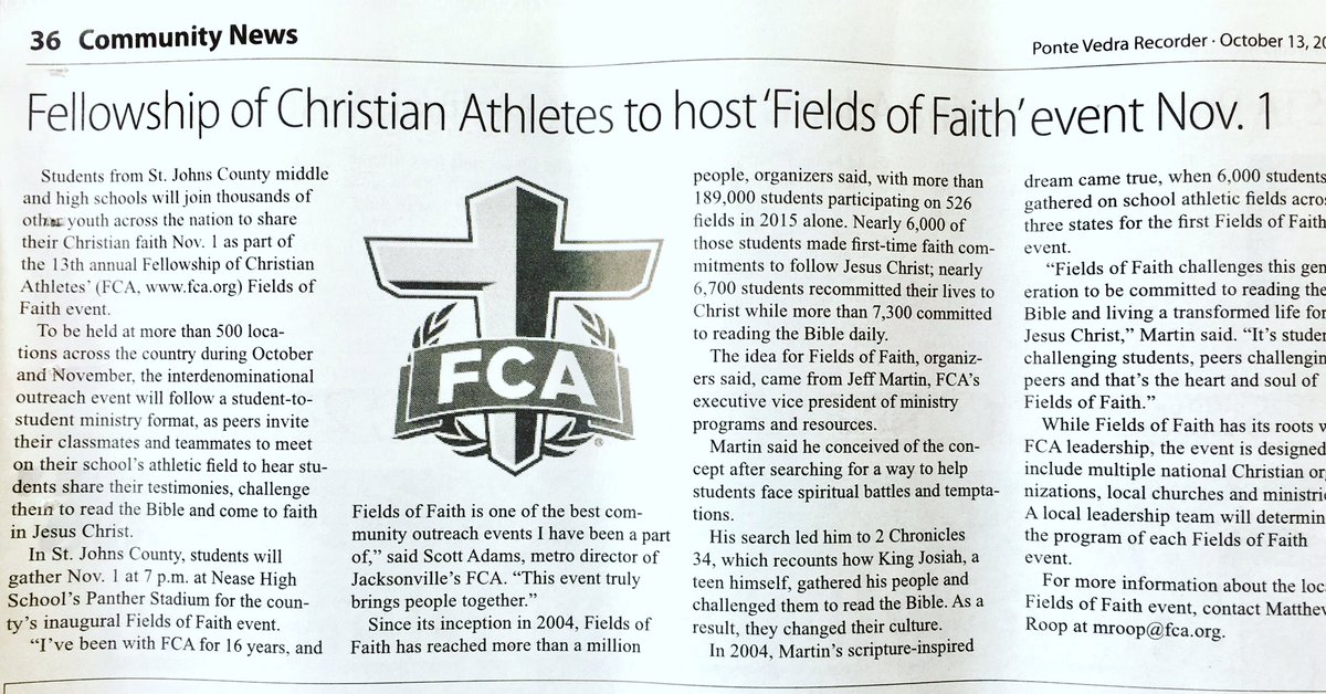 matthewroop's tweet photo. Fields of Faith 2016 @StJohnsCounty #FCA @nefloridafca https://t.co/2u3cQZHPtg https://t.co/Ht0YModytN