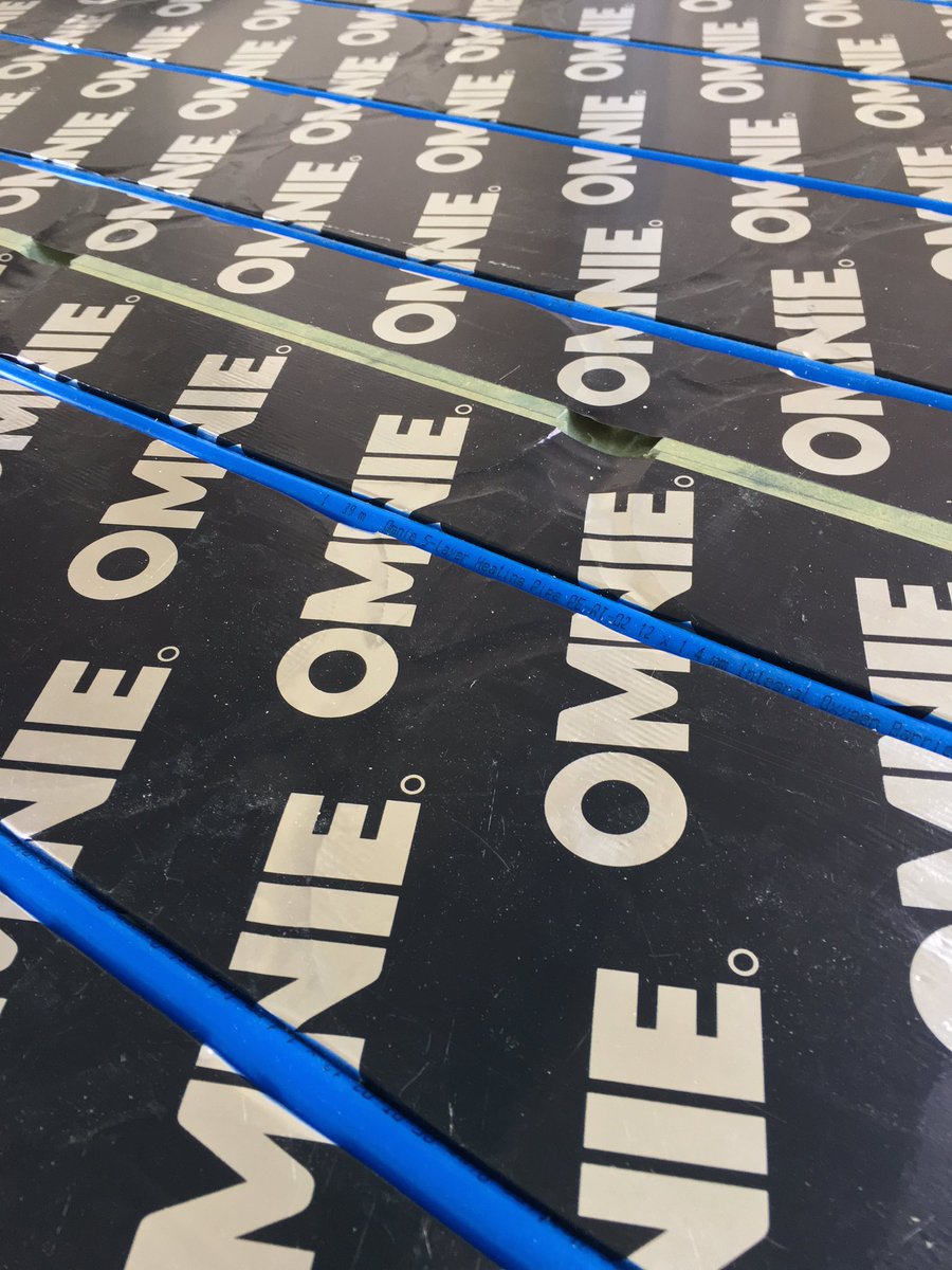 CanningsEnergy's tweet photo. Another cracking day with the 15mm high underfloor heating system @omnieuk https://t.co/1zfnOn4lfo