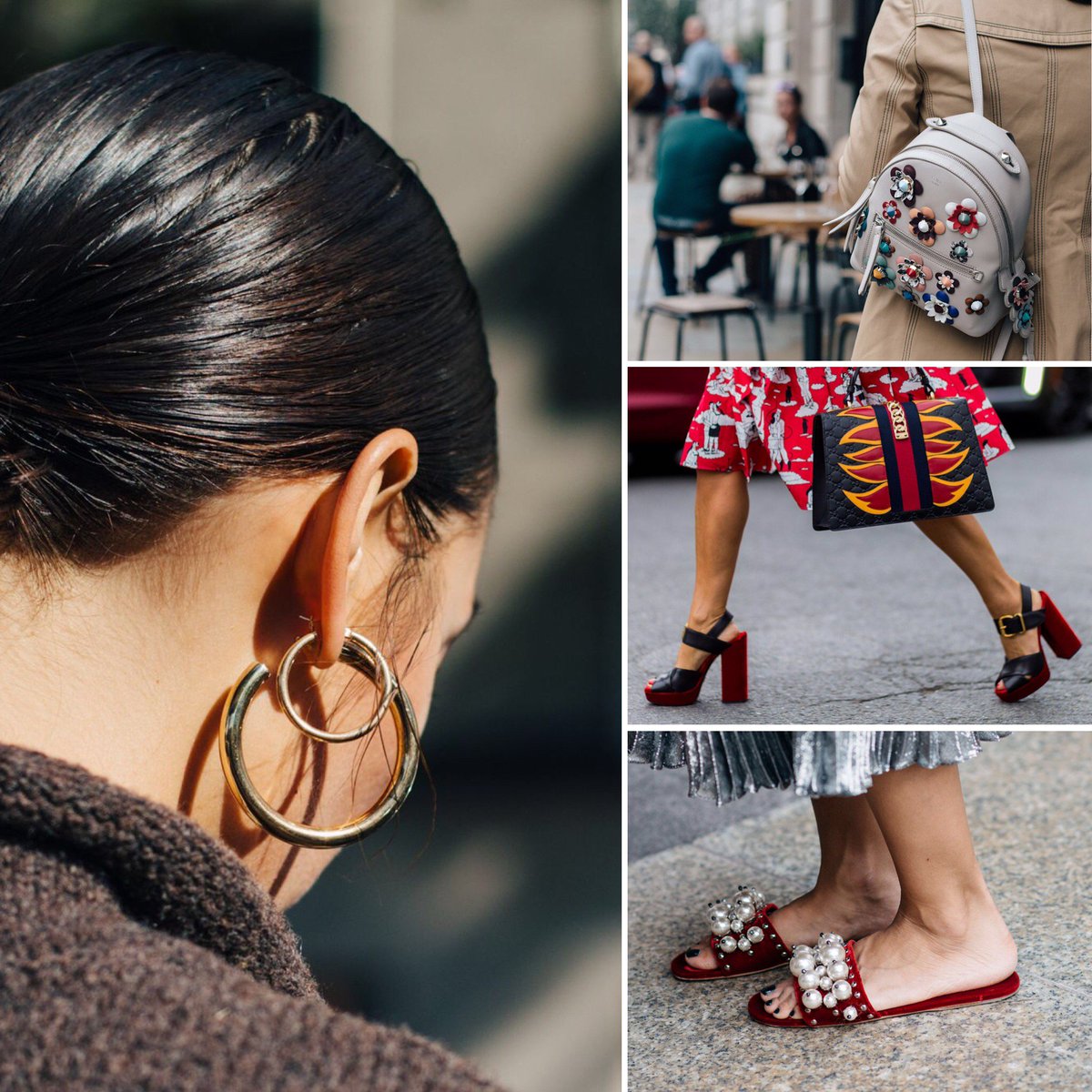 BritishVogue's tweet image. Inspire your finishing touches with our edit of the best street style accessories from Fashion Month: