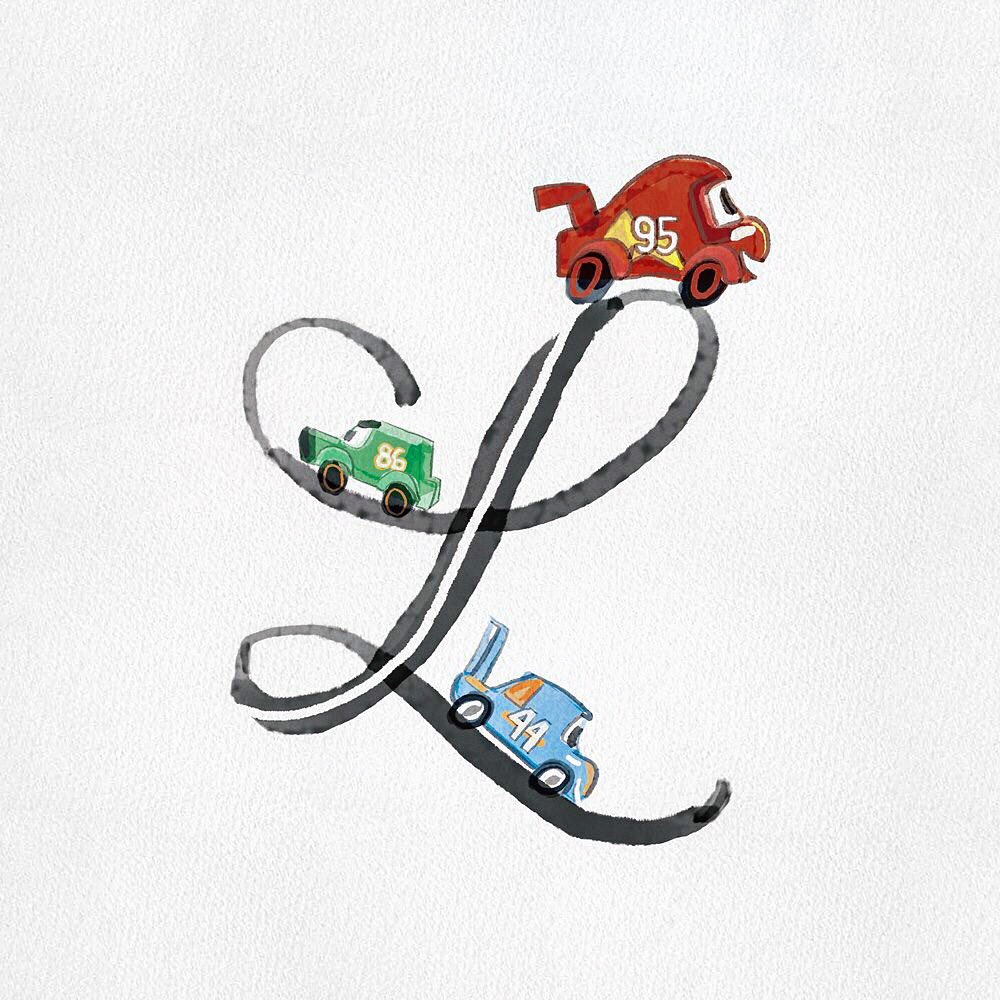 "Life is a highway" #illustration #calligraphy #cars