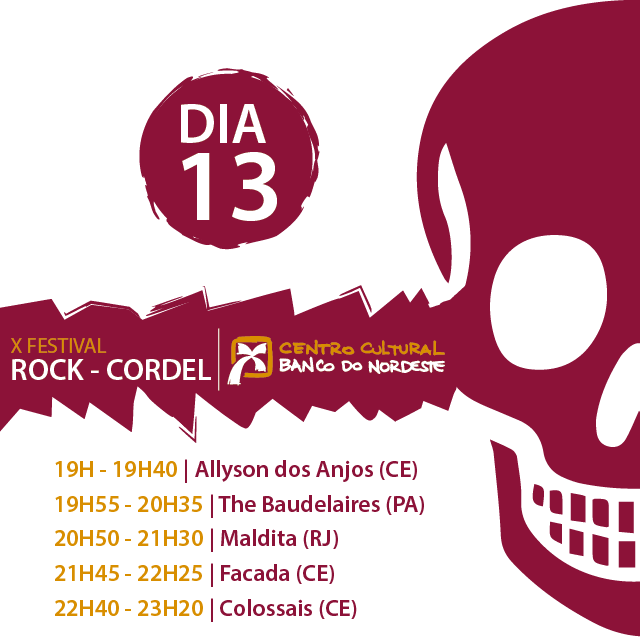 CCBNB's tweet photo. Veja a relação das bandas que se apresentam na noite desta quinta-feira, 13, no X Festival #RockCordel https://t.co/3G14YokozT
