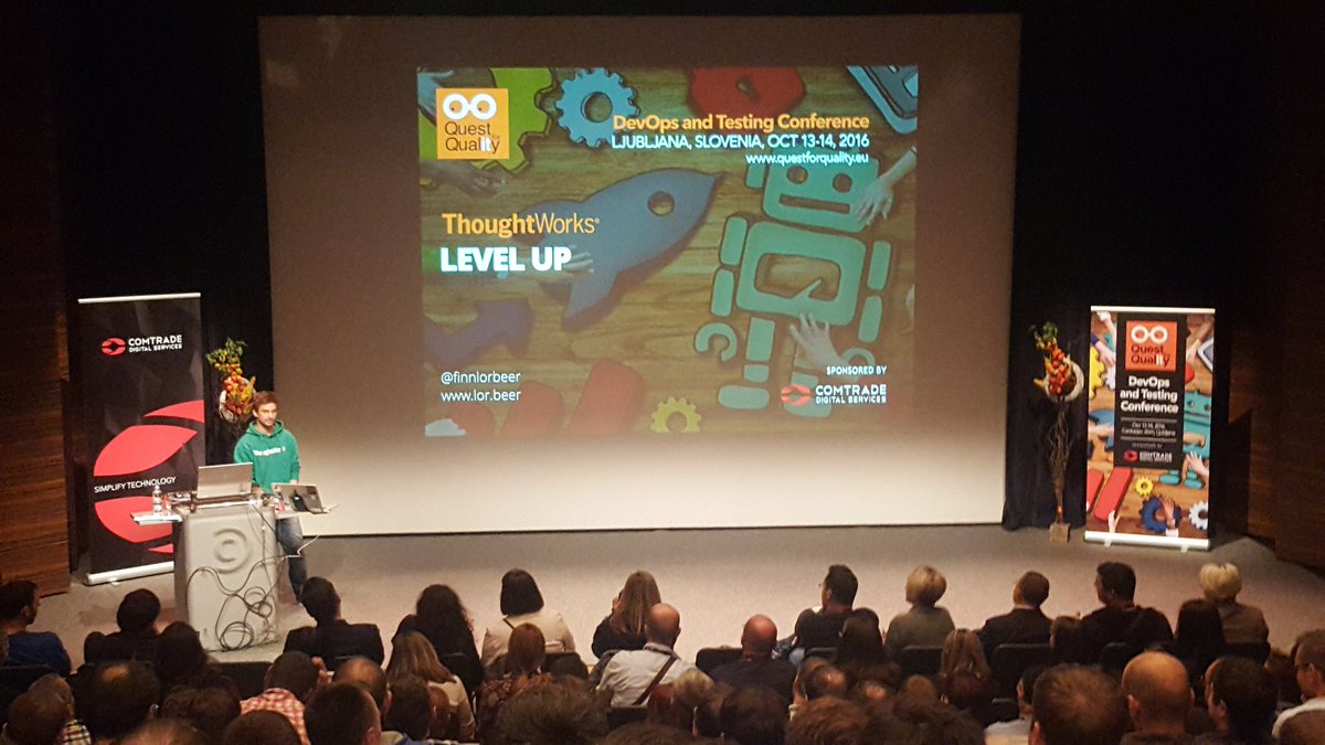 miha_u's tweet photo. Finn Lorbeer level up #questforquality #devops #testing https://t.co/GkrciLPbcx