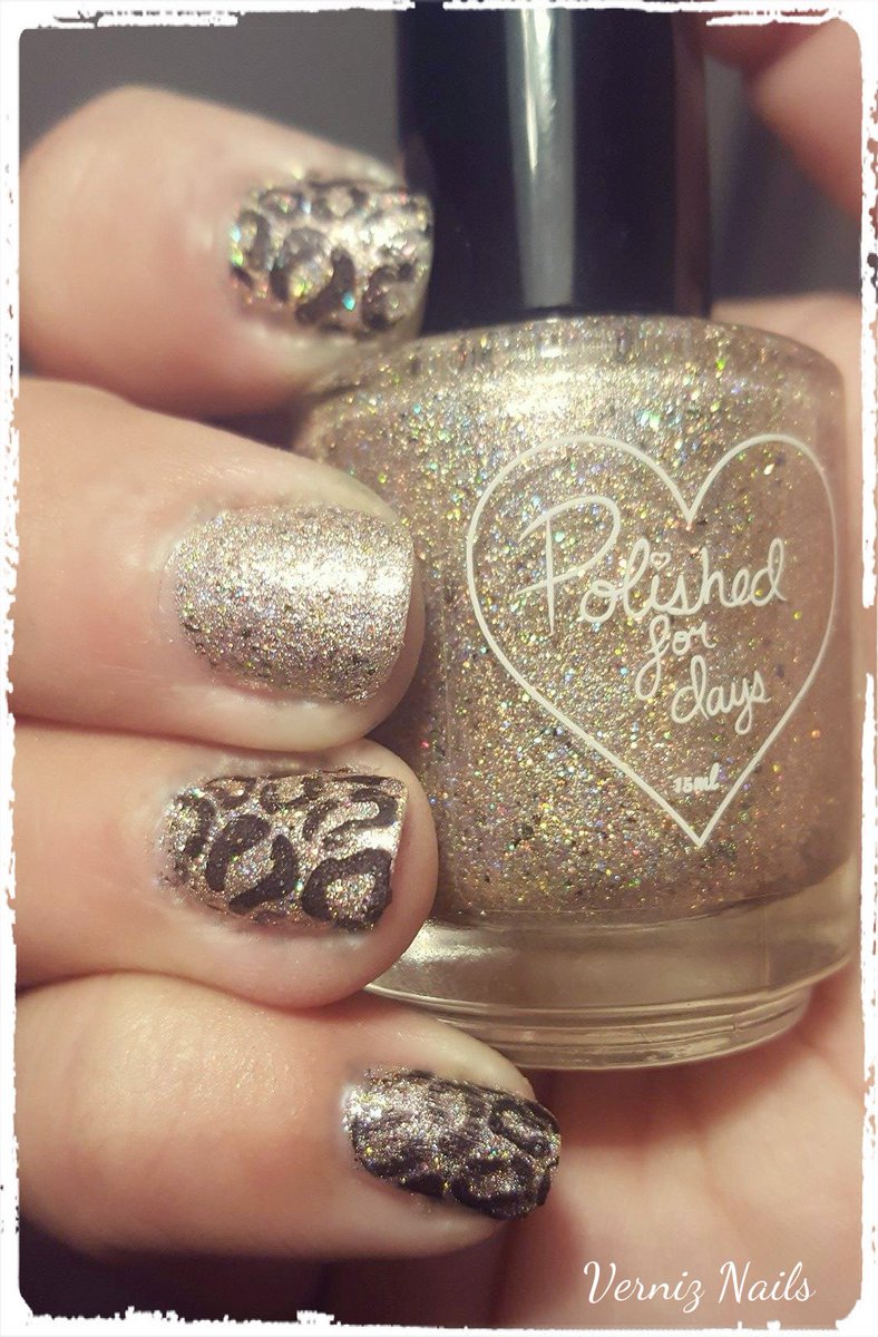 VernizNails's tweet photo. Day 13 of 31 day Nail Art Challenge #polishedfordays #animalprint #gold #nailsdid #mailswag #nails #nailsoftheday #nails #nailart https://t.co/7z59kWy2wp
