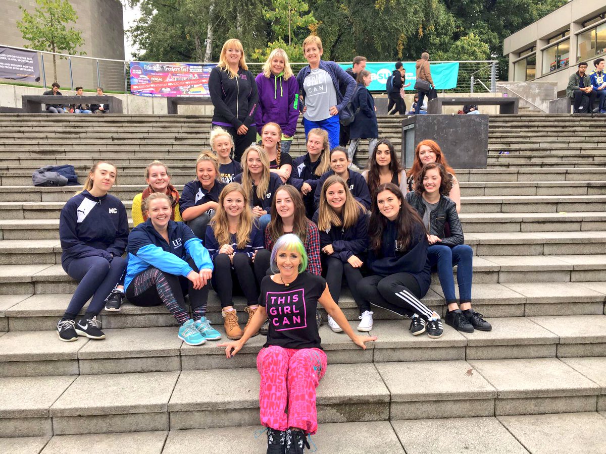 ActiveNorfolk's tweet photo. Brilliant #TGCinNorfolk Zumba flash mob with @ueasport today. Well done ladies @ThisGirlCanUK #WSW16 @Zumba5 https://t.co/UJREuPOivU