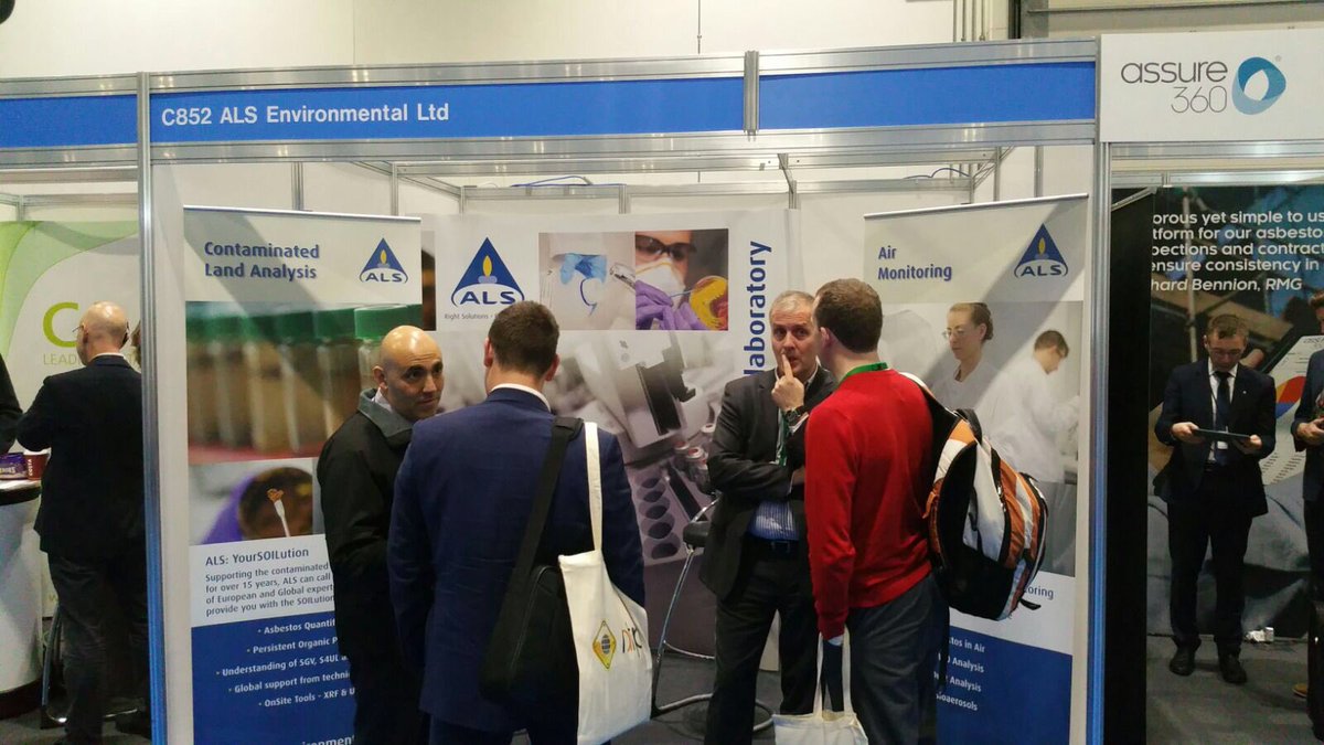 ALSUKIreland's tweet photo. Got any questions for Chris following his talk on #asbestos #bluebook? Come and meet the team @ContaminationEx #Contam2016 https://t.co/xaQtneNQYy