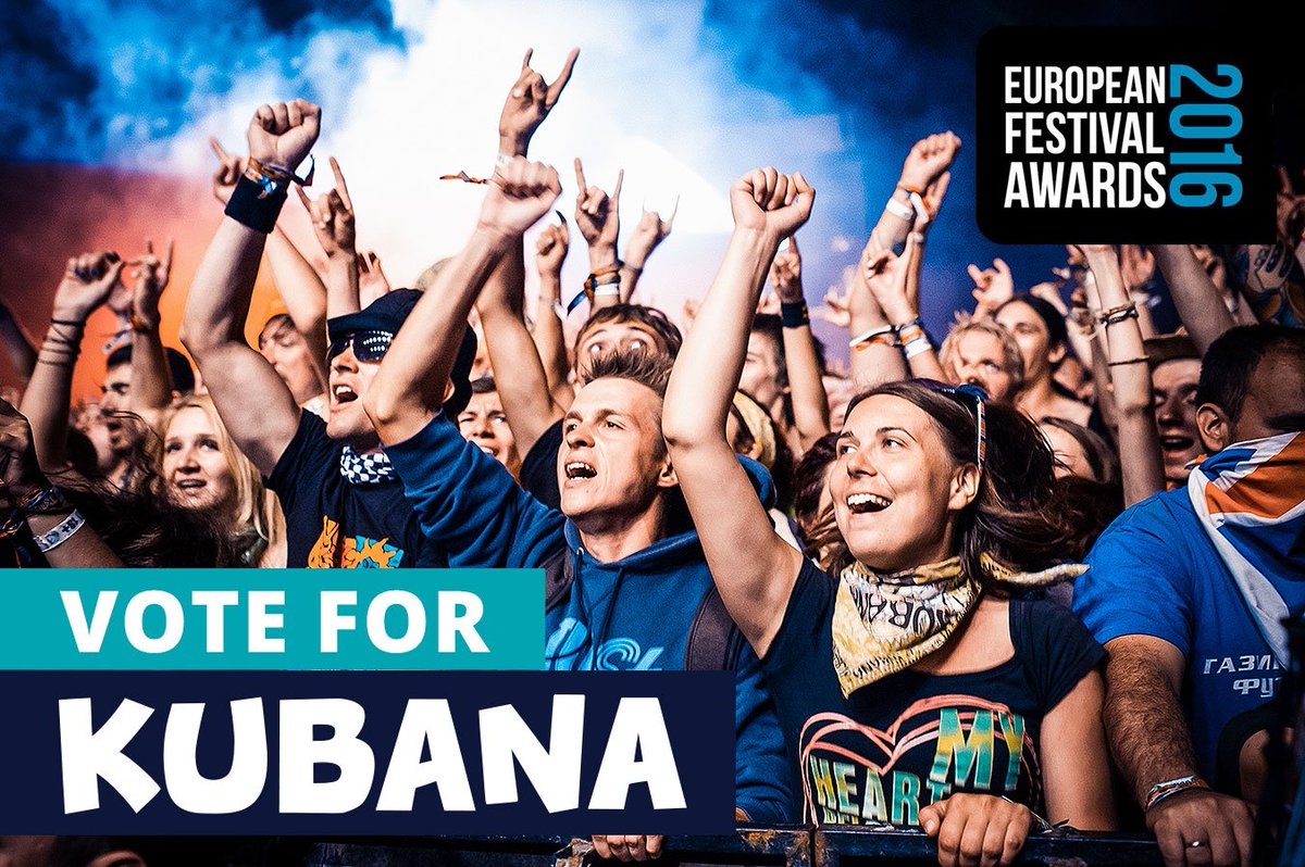 KubanaFest's tweet photo. @KubanaFest is nominated for the European Festival Awards! Vote! https://t.co/P6YRgV4pUU #EuropeanFestivalAwards https://t.co/bX1BALKfML