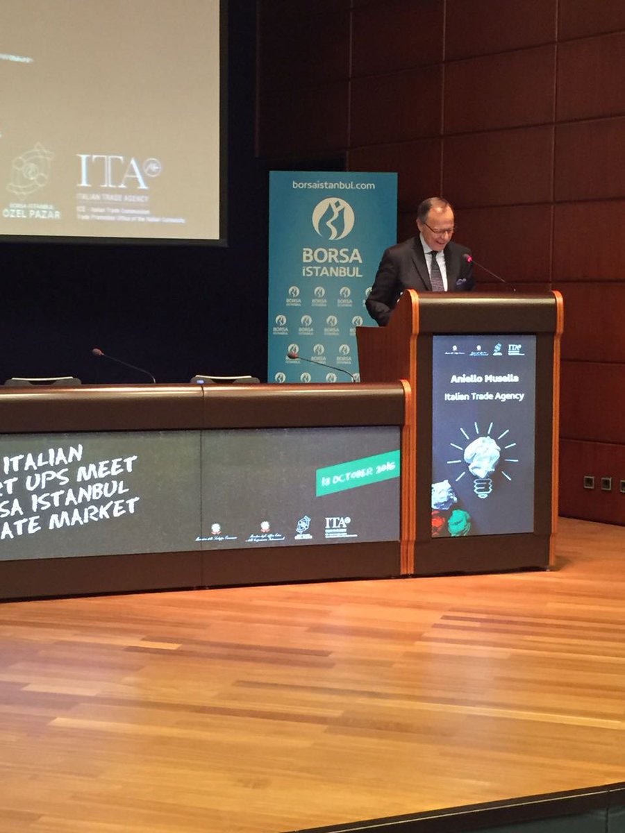 ITA Istanbul Office Director Aniello Musella is delivering his speech. #OzelPazar