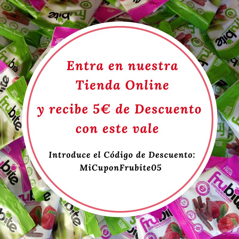 ¡No dejes pasar esta oportunidad! 5€ de Descuento en nuestra tienda online. Sólo quedan unos días. Entra en: frubite.com/tienda #oferta