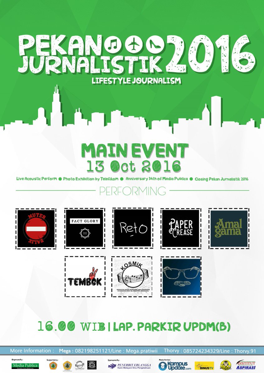 Yuk yang lagi ada di sekitaran Senayan dan kampus Moestopo, segera merapat. Acara puncak Pekjur 2016 akan segera mulai! <a href="/MPdotco/">Media Publica</a>