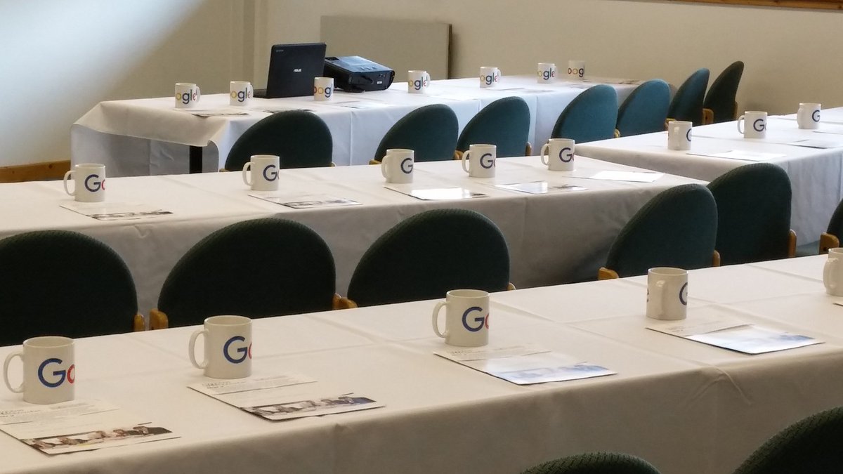 yourcloudworks's tweet photo. All ready for our Google for Education event today in Milton Keynes. #googleforeducation @GoogleUK @GoogleForEdu https://t.co/P1sbjl33ja