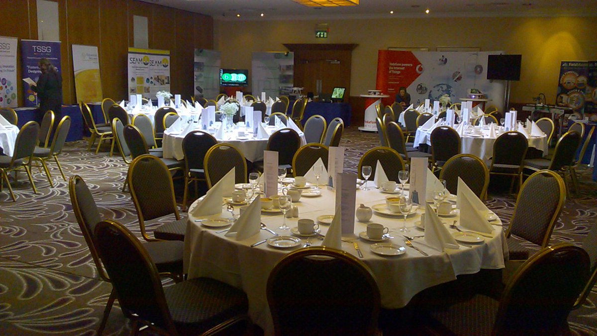 waterfordcc's tweet photo. All set for lunch at #IndTech16 https://t.co/egfYYzHLW9