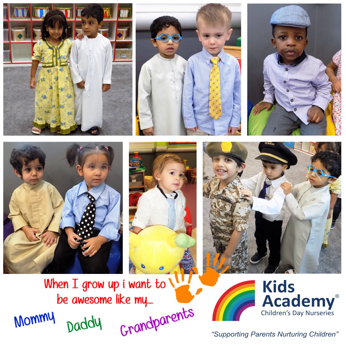 KidsAcademy_UAE's tweet photo. #learningthrough dress-up play. Develops healthy relationships in #FamilyTies & fosters #empathy https://t.co/Iy7kdmlkGr