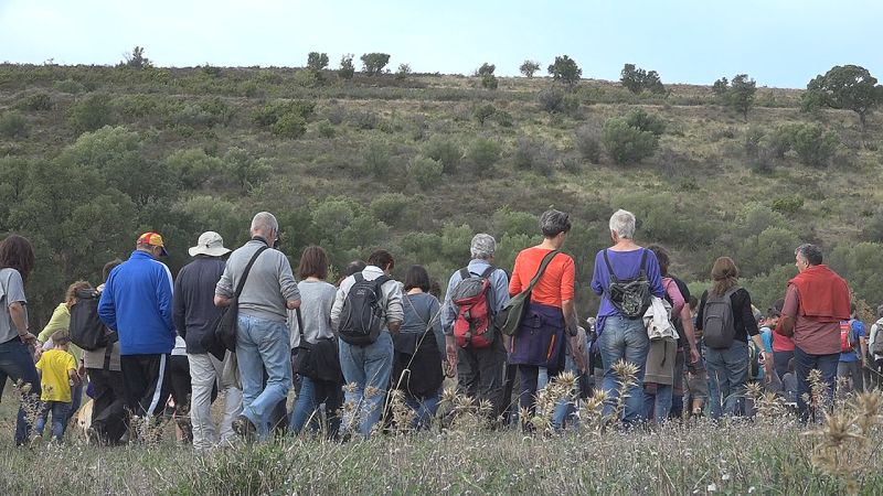 VÍDEO. Unes 400 persones a la caminada #AltoelFocalAlbera contra les pràctiques de tir militars youtu.be/JkW8G0HEU9o