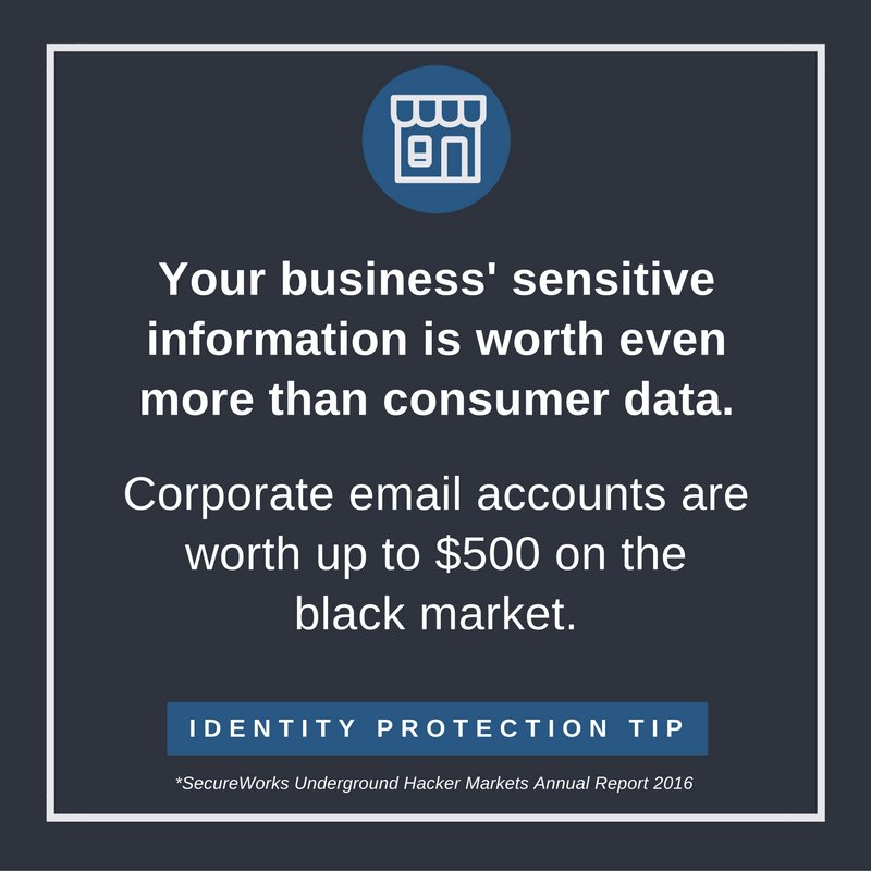 EZShield's tweet photo. Business email accounts are worth more than you may think on the black market. #CybersecurityAwarenessMonth https://t.co/iKhVK8SCCr