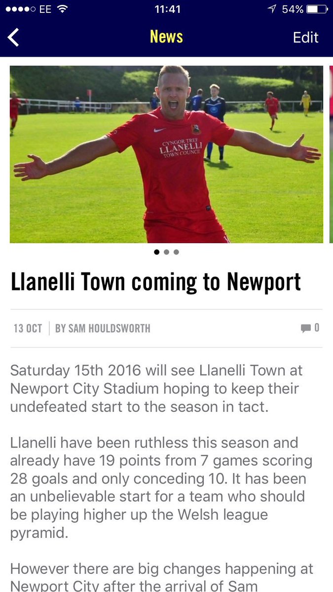 Saturday we welcome Llanelli &amp; star man <a href="/LeeTrundle10/">Lee Trundle</a> to Newport Stadium 2:30pm KO! Show your support in what will be an entertaining game!🔵