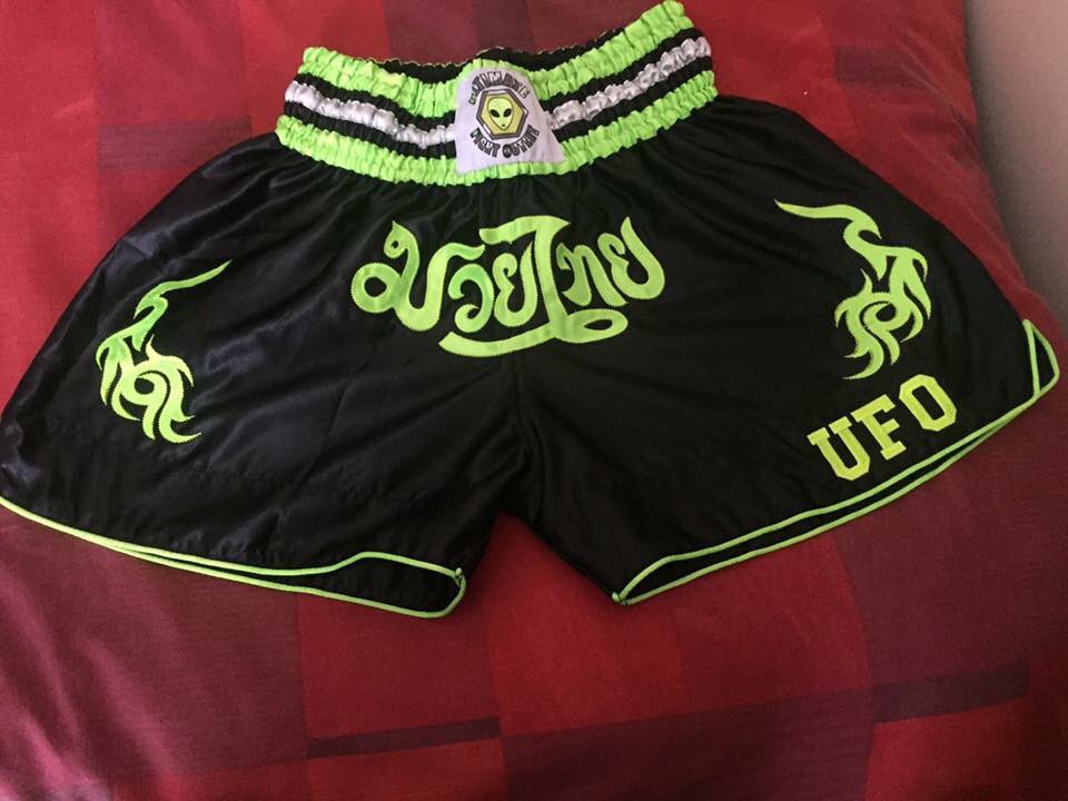 Only 2 pairs left! Message us for details!! #ufo #muaythai #green @snodderz87 <a href="/MrMagicMo23/">Zaiphan Morris</a> <a href="/peterwoolf57/">peter f woolf (The Recovery Dealer)</a>
