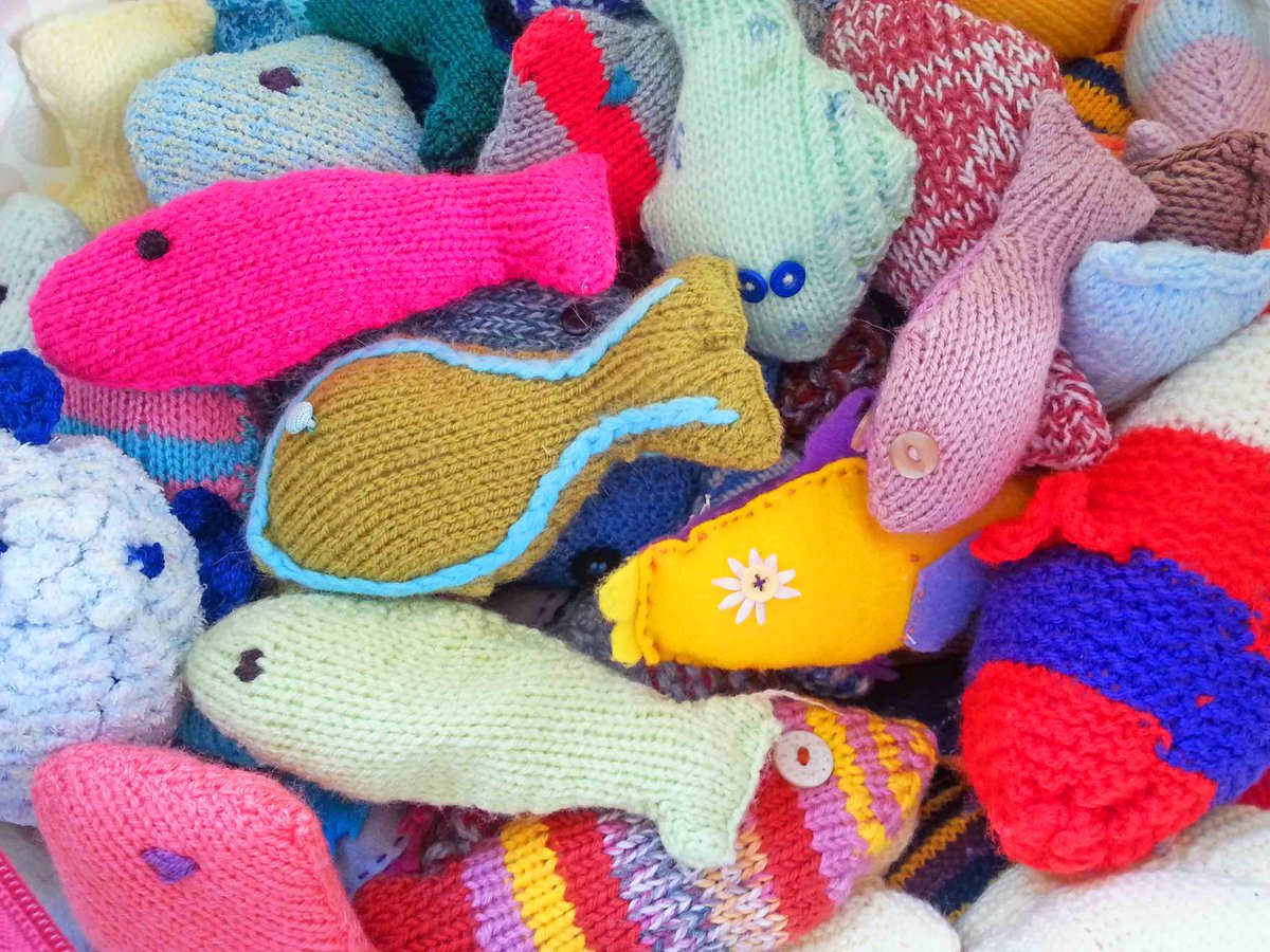 Hippystitch's tweet photo. #Fantasyfish for sale tomorrow (Fri 14 Oct) if you missed the 2 summer sales. Details here - https://t.co/Okefc7pDEv https://t.co/VMeBmQ9itj