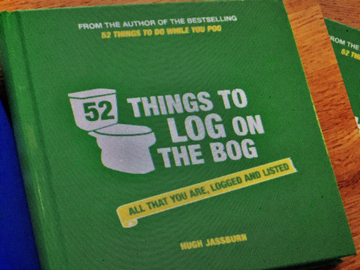 HughJassburn's tweet photo. Out today, just in time for the weekend... #52ThingsToDoWhileYouPoo https://t.co/6aJe8rz5lc