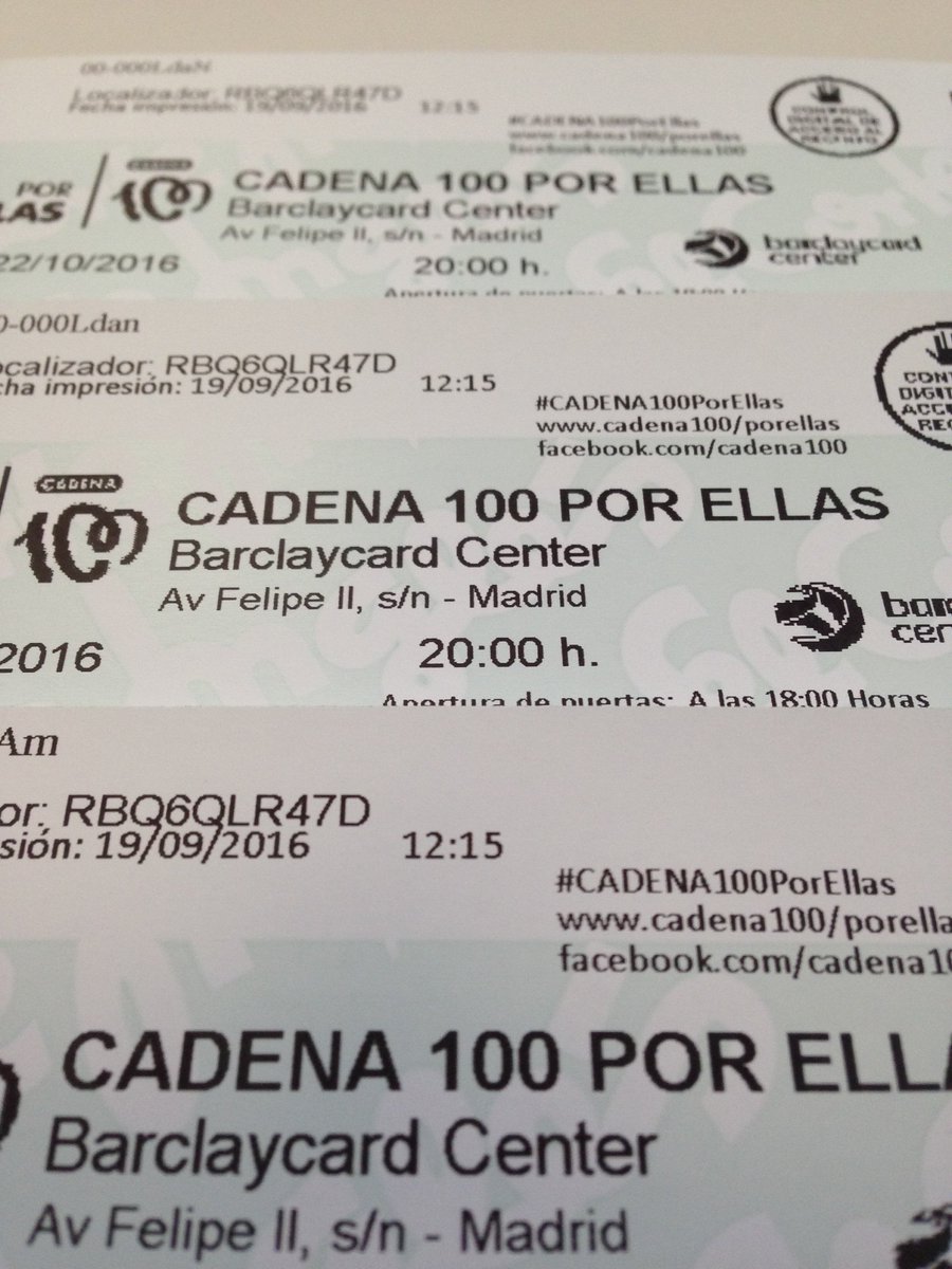 Sorteamos 3 entradas para el concierto "Cadena 100 por ellas" si llegamos a 1.000 seguidores en Facebook. ¿Estás tú entre ellos?