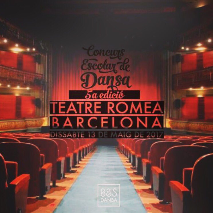 bsdansa's tweet image. La cinquena edició del #CED al #teatreromea de #barcelona el dia 13 de maig! Som-hi!!!