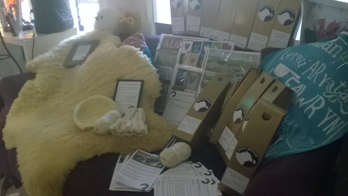 GarlicMeadow's tweet photo. Our sheepskin rugs and knit your own hat kits are now stocked by Cwtch Therapy in #Pentrych, #Cardiff. Fab little #giftshop. https://t.co/kwOqsfTcCo