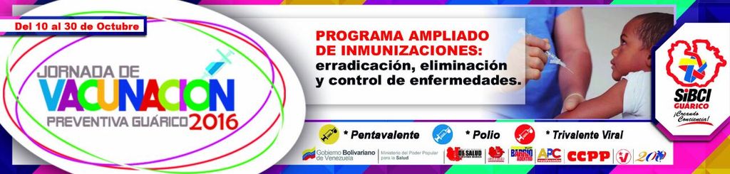 NayiPSUV's tweet photo. Vacúnate por la eliminación y control de enfermedades #RevolucionSaludableEnGuarico https://t.co/oxonB6Z1ms